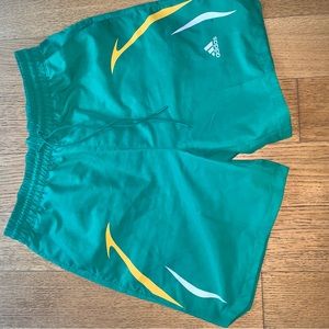 Green adidas’s shorts new